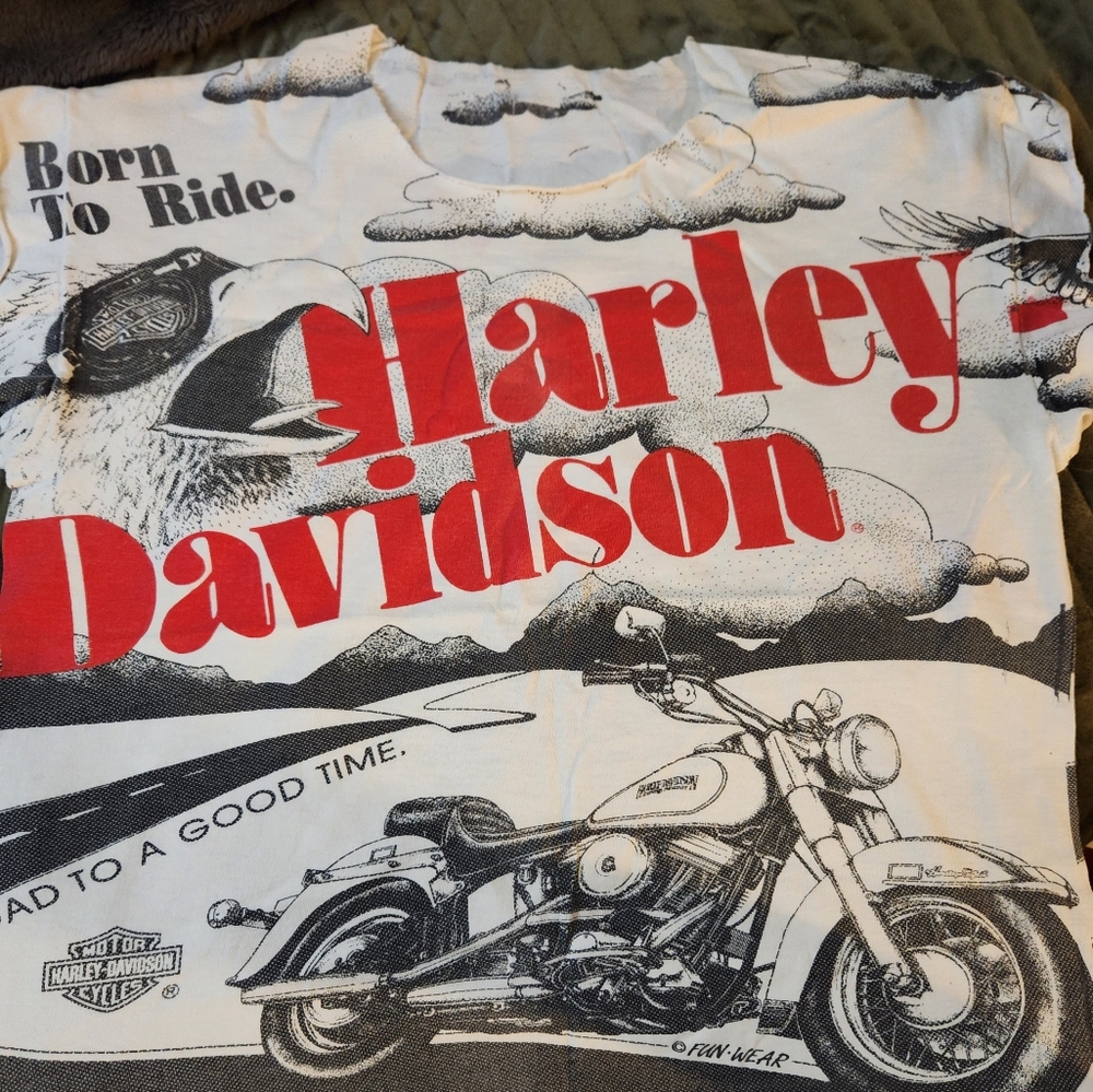 Vintage Harley Davidson Cut Tee
